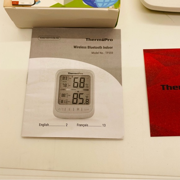 NWT ThermoPro BluetoothThermometer, Temperature & Humidity Monitor - Picture 4 of 10